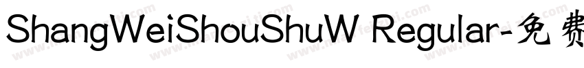 ShangWeiShouShuW Regular字体转换